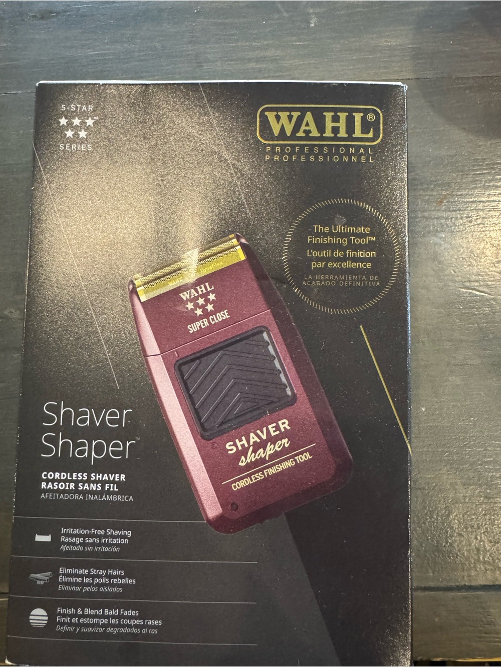 Wahl Shaver Shaper Cordless Finishing Tool - Maroon and Gold